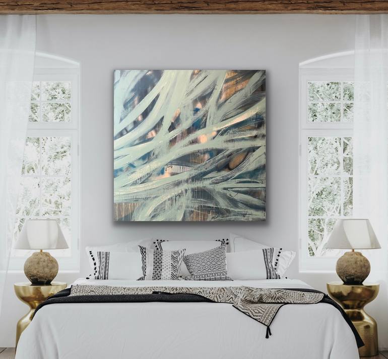 Original Abstract Expressionism Abstract Painting by Niki Stearman