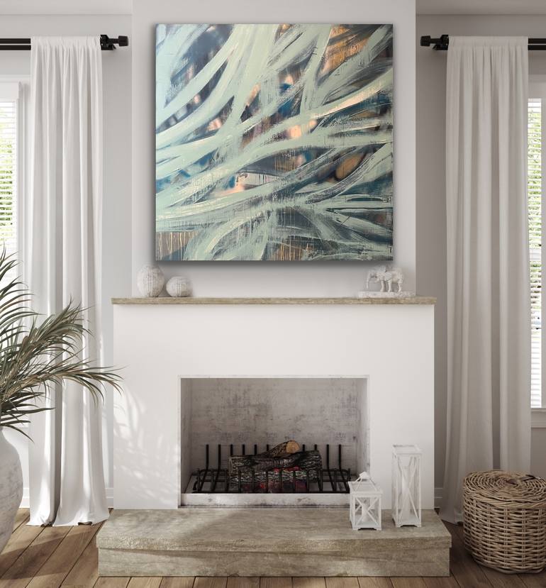 Original Abstract Expressionism Abstract Painting by Niki Stearman