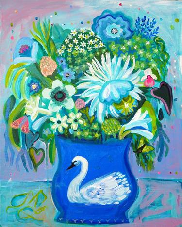 Original Floral Painting by Juliana Lachance