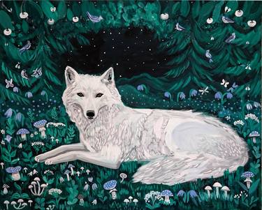 Original Folk Animal Paintings by Juliana Lachance