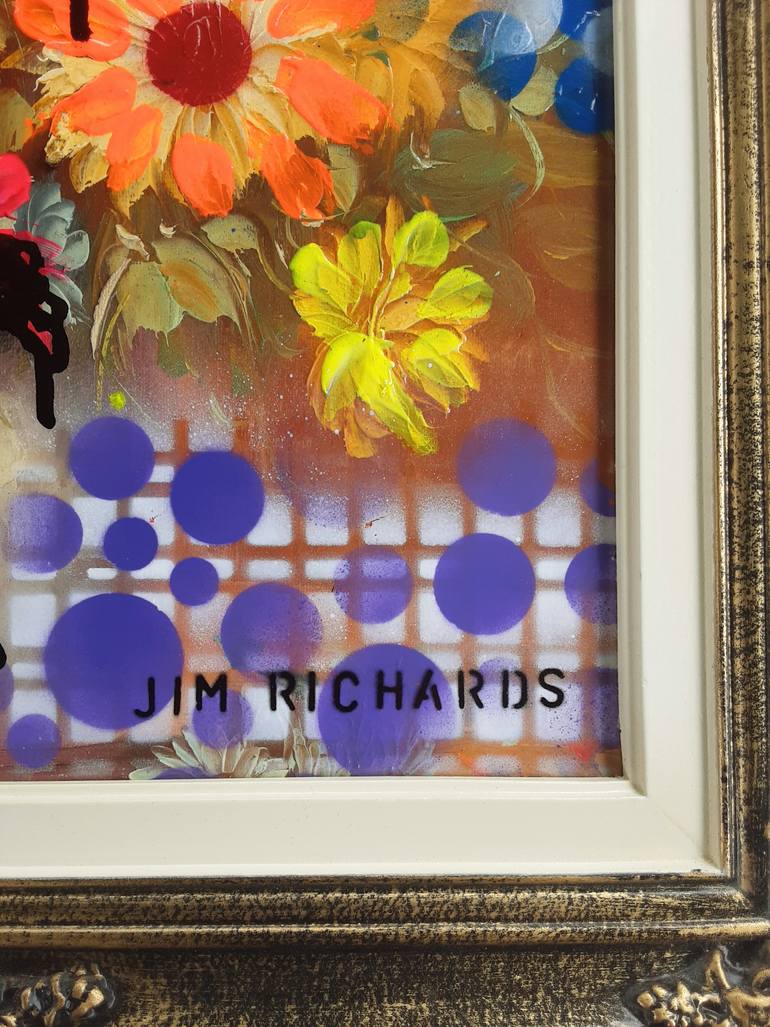 Original Conceptual Floral Painting by Jim Richards