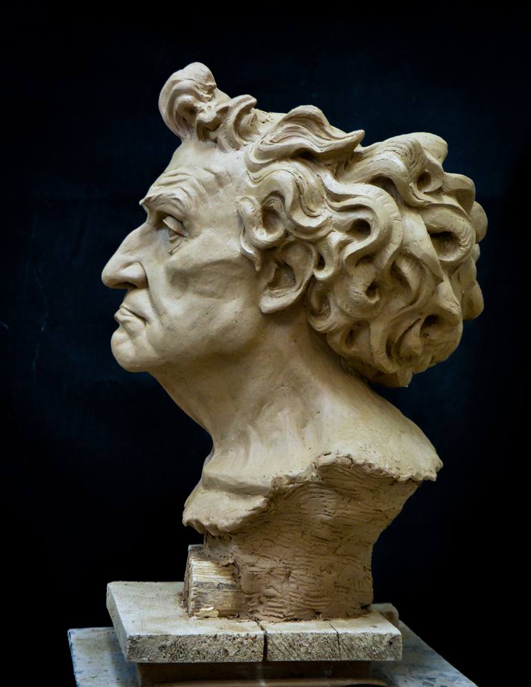 Original Realism People Sculpture by Sergey Gula
