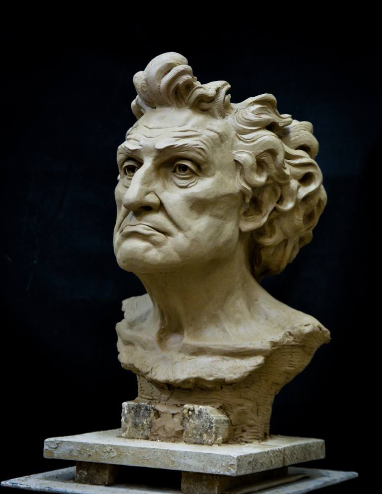 Original Realism People Sculpture by Sergey Gula