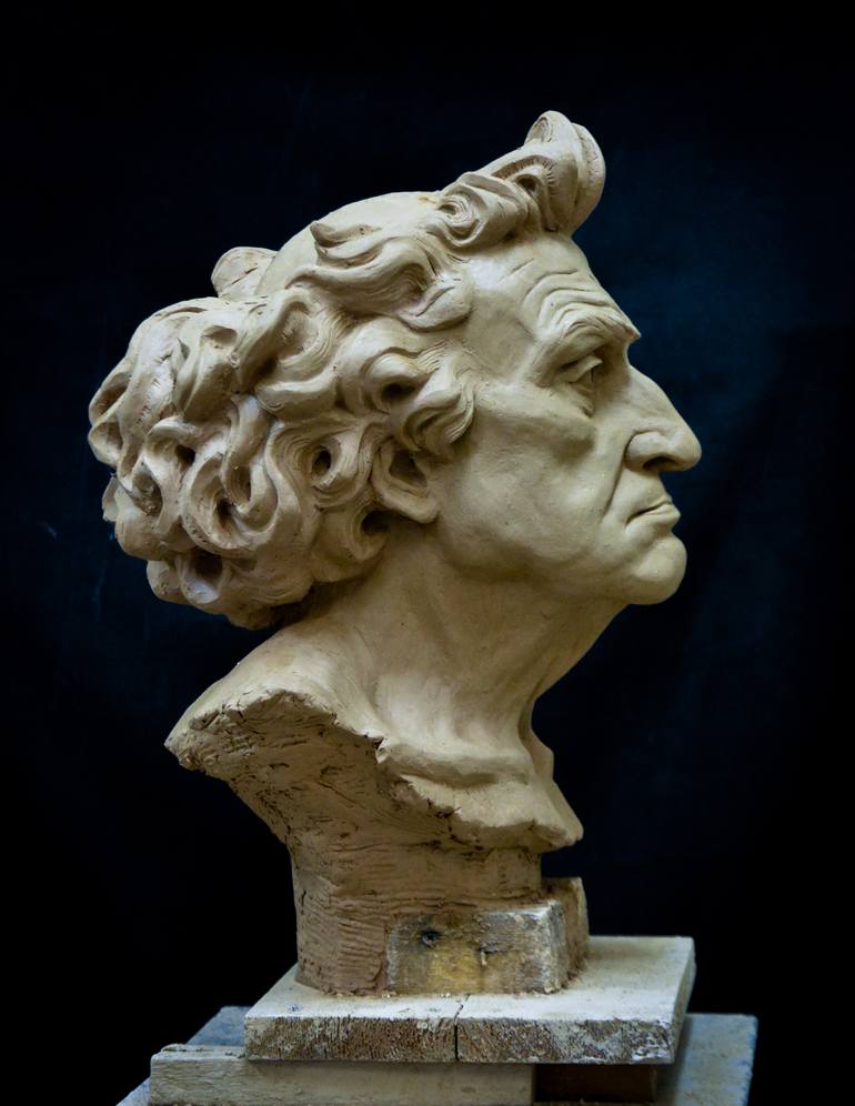 Original Realism People Sculpture by Sergey Gula