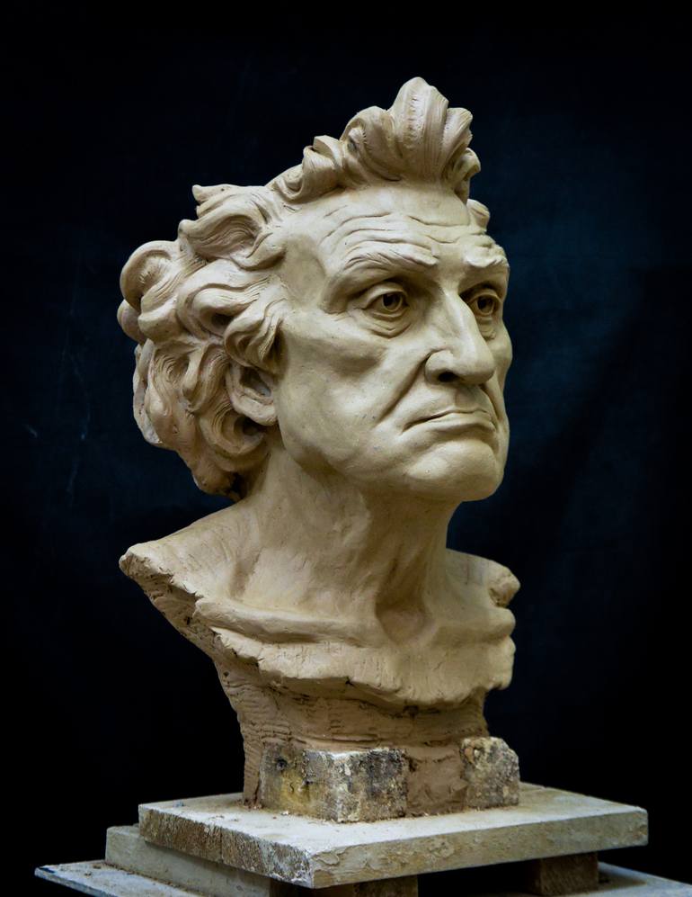 Original Realism People Sculpture by Sergey Gula