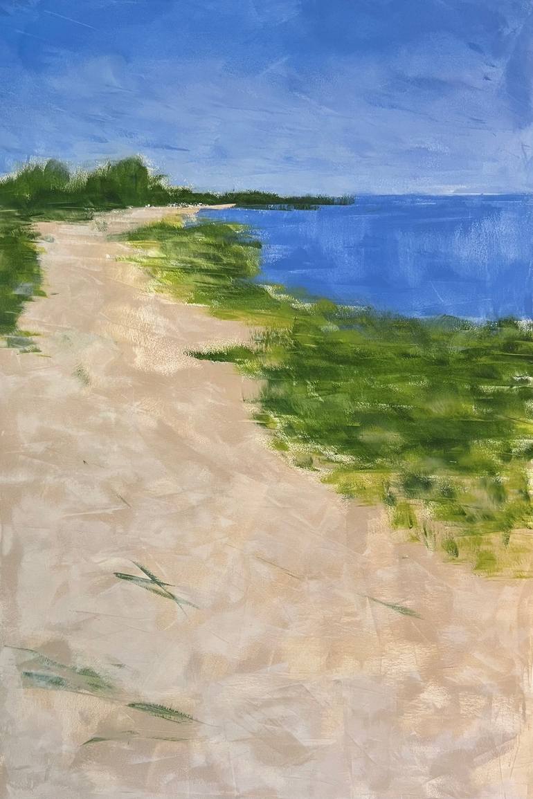 Original Landscape Painting by Kim Painter | Impressionism Art on Wood | Come with me and we can take the long way home