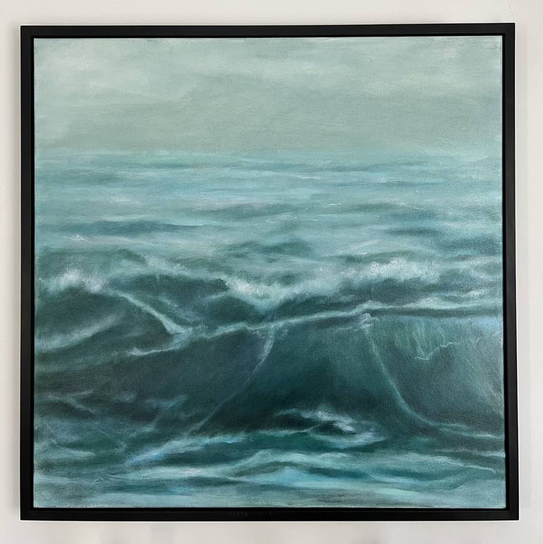 Original Tonalism Seascape Painting by Kim Painter