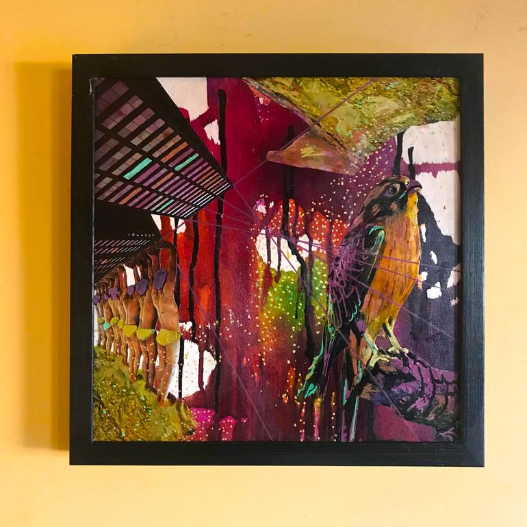 Original Abstract Nature Collage by Julie Christenberry