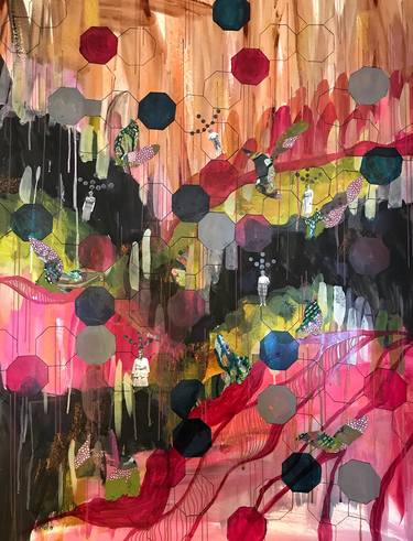 Original Abstract Collage by Julie Christenberry