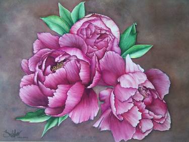Print of Realism Floral Paintings by Danny Kung