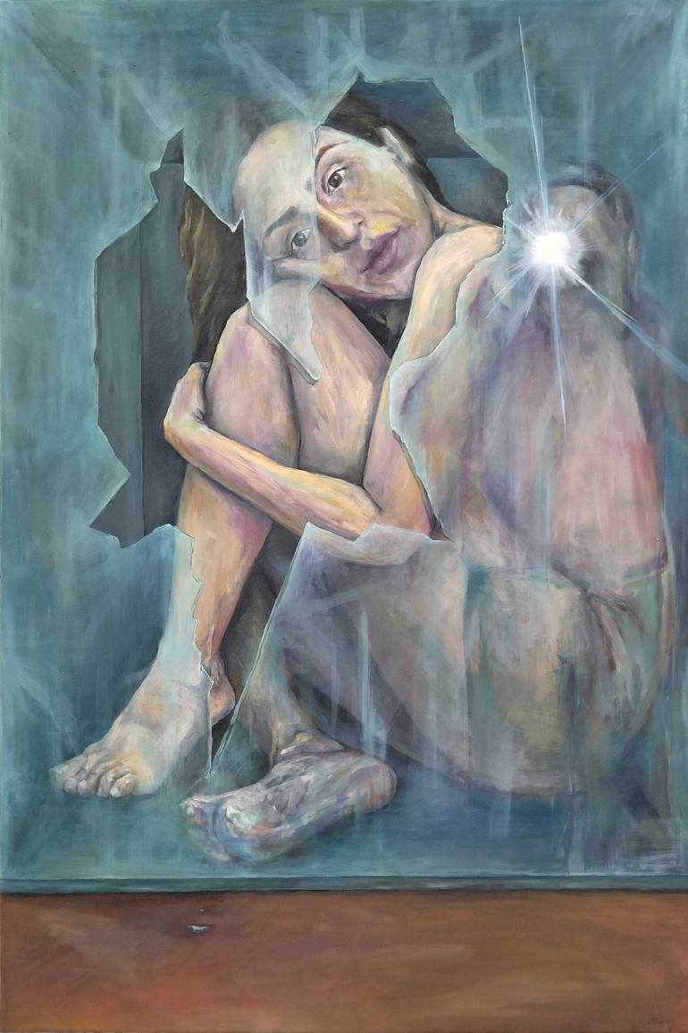 Original Contemporary People Paintings by Simoni Symeonidou