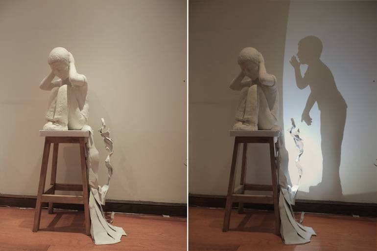 Original Abstract Light Sculpture by Simoni Symeonidou