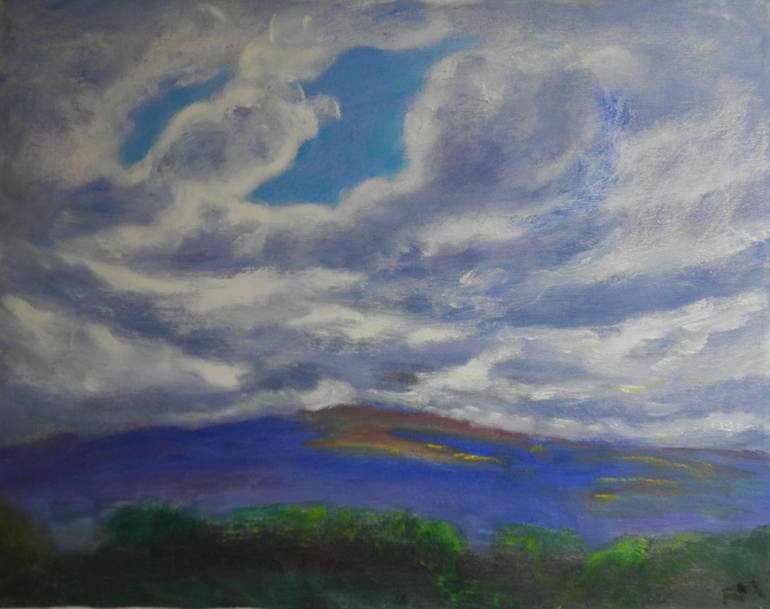 Dramatic Clouds Over Hawaii Painting By Ragnit Von Mosch Saatchi Art