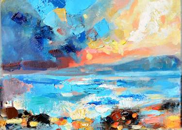 Print of Abstract Seascape Paintings by Vladislava Yakovenko