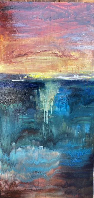 Original Abstract Expressionism Seascape Paintings by Vladislava Yakovenko