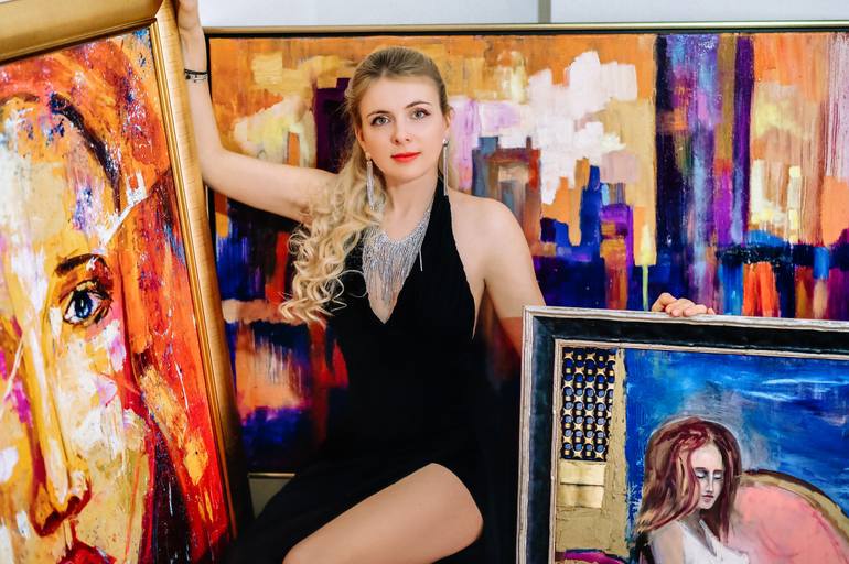 Original Figurative Fashion Painting by Vladislava Yakovenko