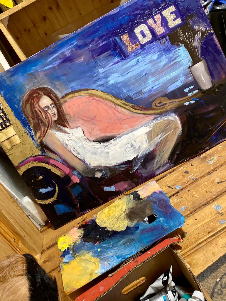 Original Figurative Fashion Painting by Vladislava Yakovenko