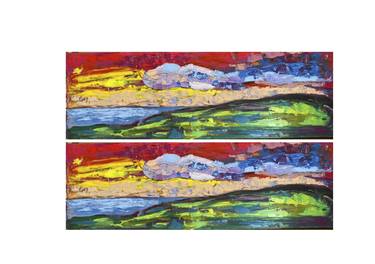 Print of Abstract Expressionism Seascape Paintings by Vladislava Yakovenko