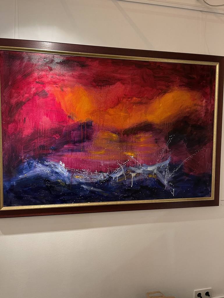 Original Abstract Expressionism Seascape Painting by Vladislava Yakovenko