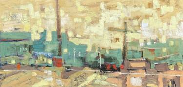 Print of Cubism Cities Paintings by Vladislava Yakovenko