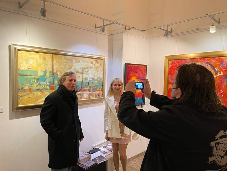 Original Cubism Cities Painting by Vladislava Yakovenko