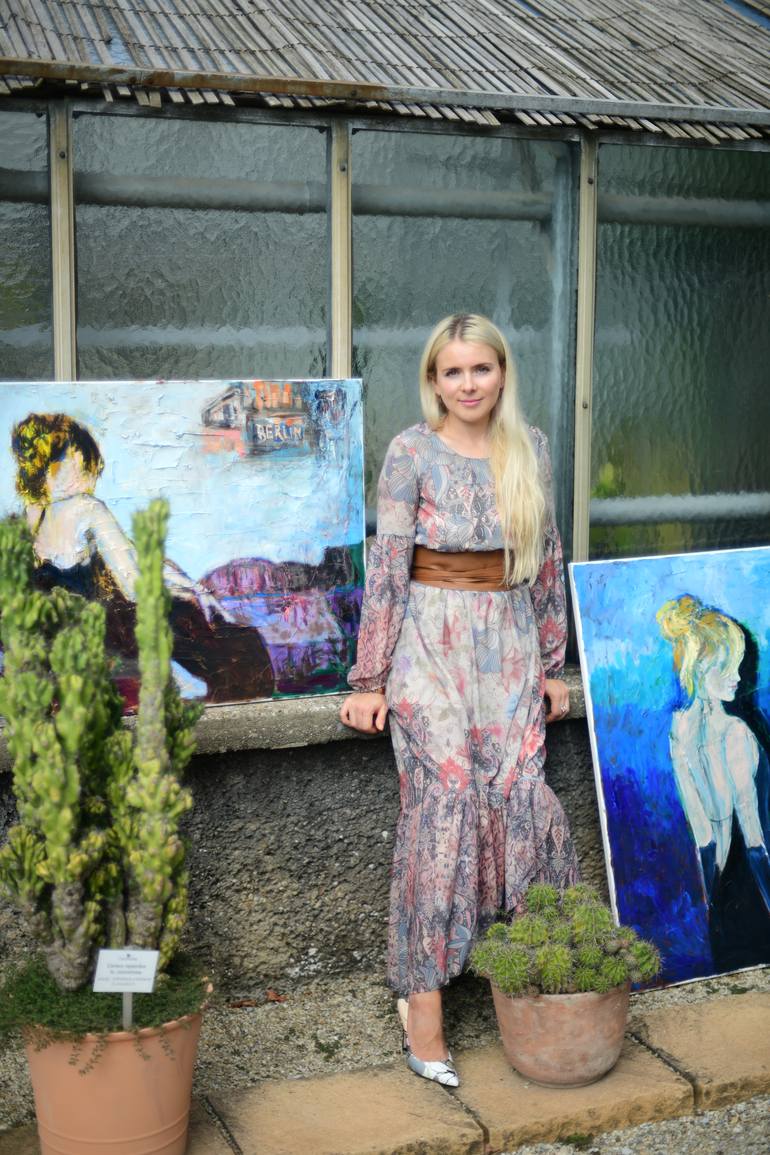 Original Abstract Expressionism Body Painting by Vladislava Yakovenko