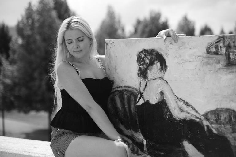 Original Abstract Expressionism Body Painting by Vladislava Yakovenko