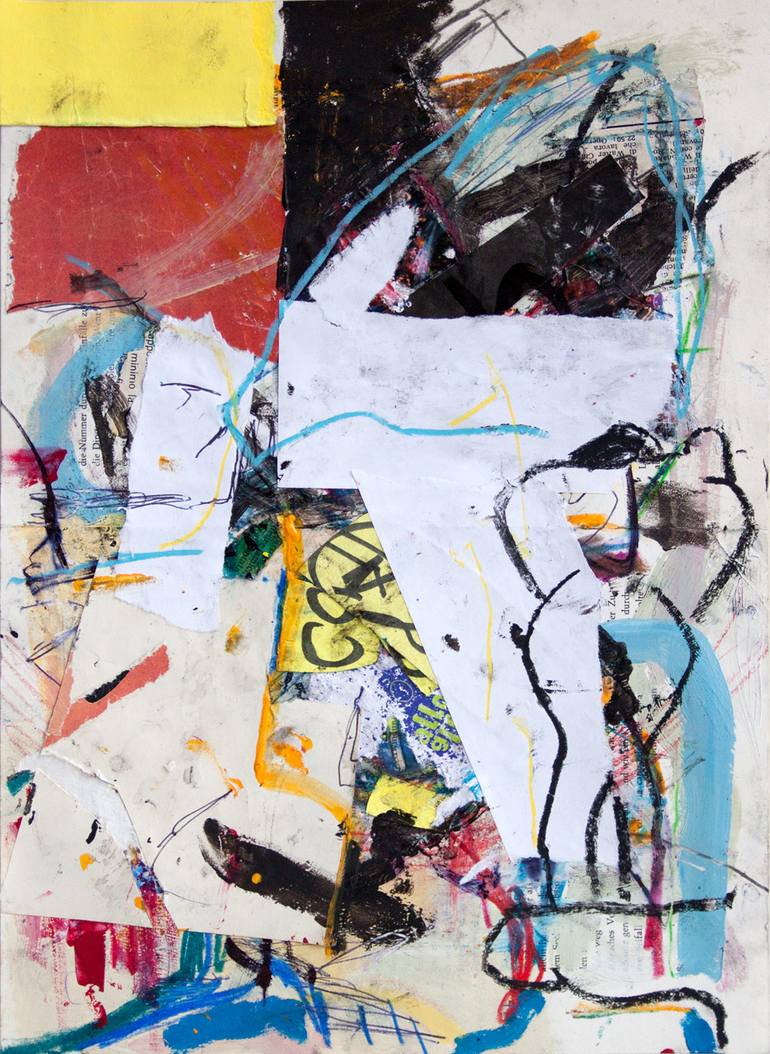 Original Abstract Collage by Brac Jaoui