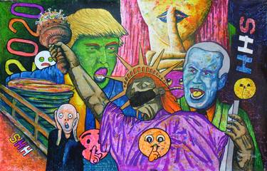 Original Pop Art Pop Culture/Celebrity Paintings by Yovanny Saracual