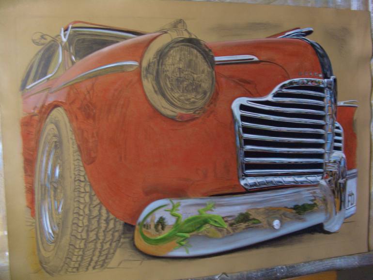 Original Illustration Car Painting by Сергей Кузьмин