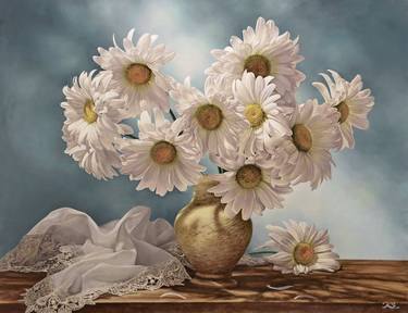 Print of Photorealism Floral Paintings by Сергей Кузьмин