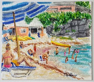 Print of Figurative Beach Paintings by Tiffany DiVenere