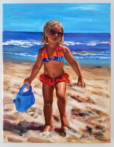 Print of Figurative Beach Paintings by Tiffany DiVenere