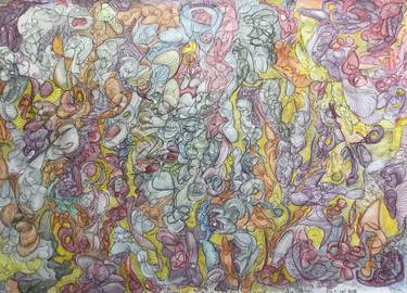 Original Surrealism Abstract Drawings by Serge S V Milicevic