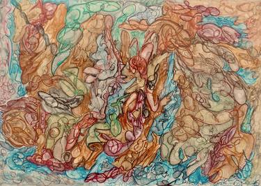 Original Contemporary Abstract Drawing by Serge S V Milicevic