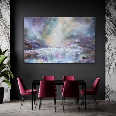 Icelandic - 60'' x 40'' - Original resin layered landscape thumb