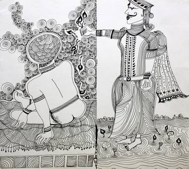 Print of Conceptual Love Drawings by Santanu Mira