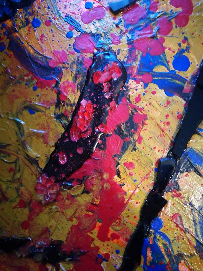 Original Abstract Expressionism Abstract Painting by Chipriade Andreea-Luciana