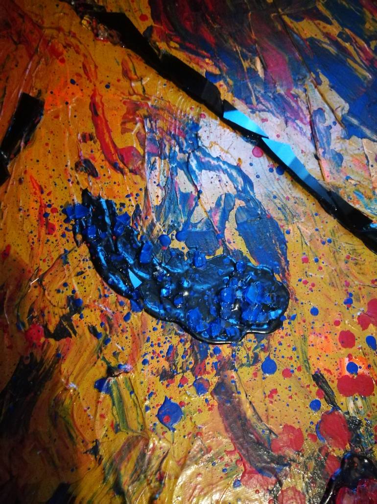 Original Abstract Expressionism Abstract Painting by Chipriade Andreea-Luciana