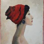 The girl in the red hat by Anna Oko Arakelyan