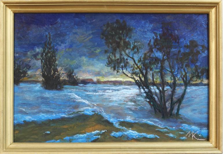 Original Impressionism Landscape Painting by Mikhail Kulenko