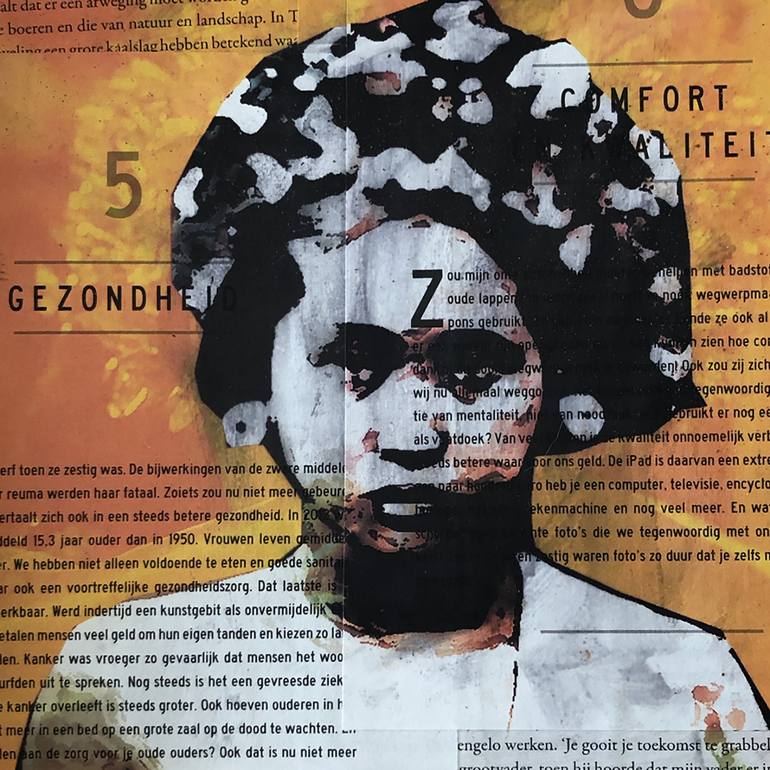 Original Documentary Portrait Collage by Annemarieke van Peppen