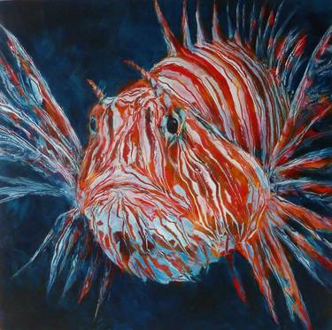 Print of Expressionism Fish Paintings by diane bailey