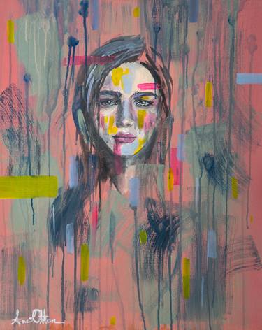 Original Abstract Expressionism Women Paintings by Anna Otton