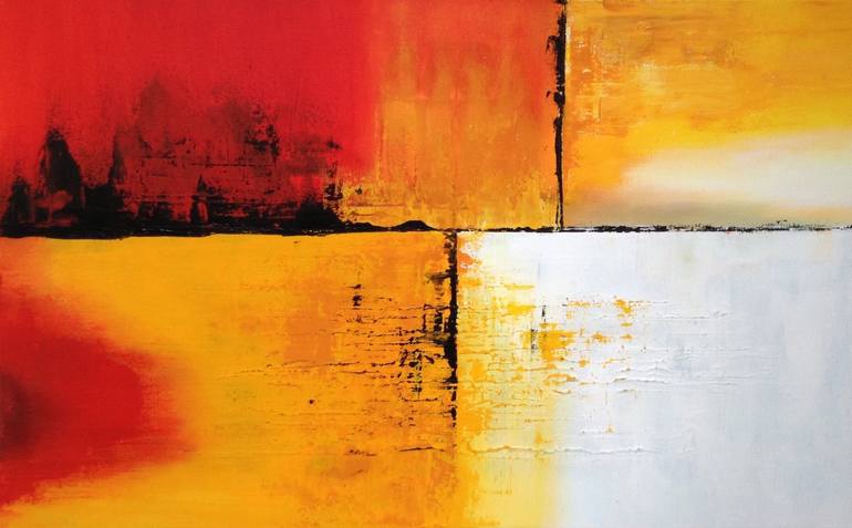 Original Architecture Painting by Laura Brehm | Abstract Expressionism Art on Canvas | Schnarzi #2