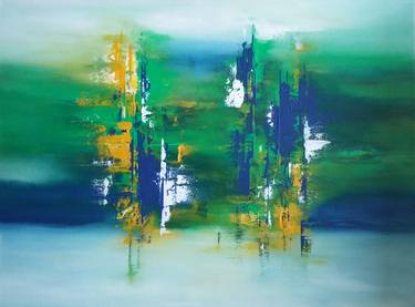 Original Abstract Expressionism Abstract Painting by Laura Brehm