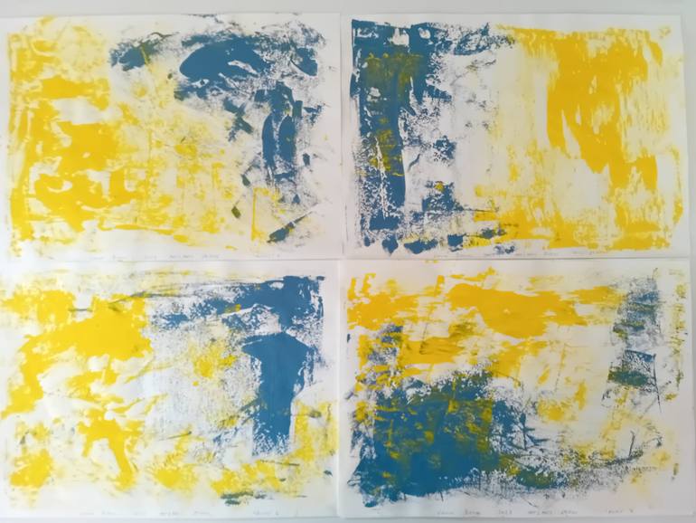 Original Architecture Painting by Laura Brehm | Abstract Art on Paper | Ruins Series