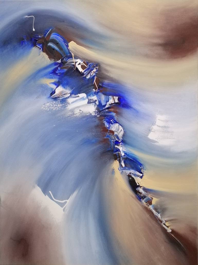 Original Abstract Water Painting by Laura Brehm