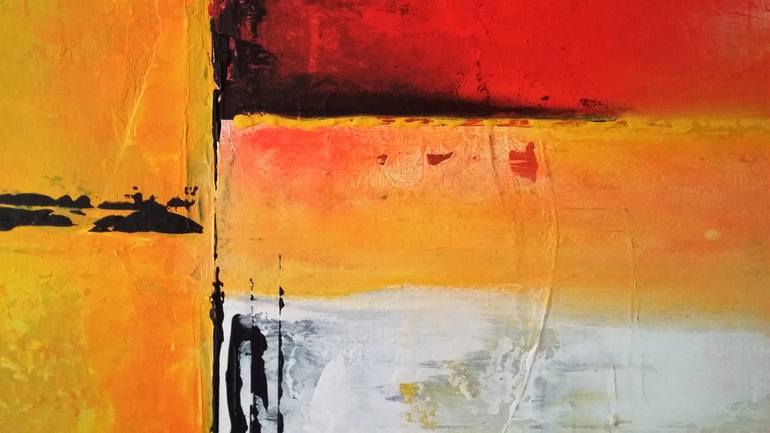 Original Abstract Geometric Painting by Laura Brehm