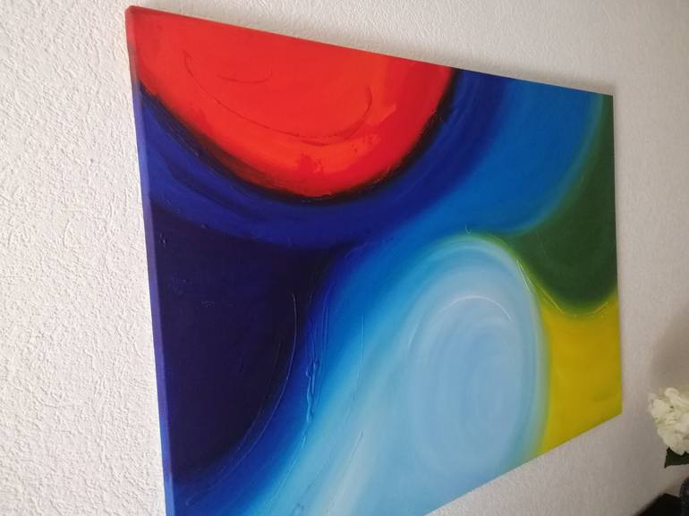 Original Abstract Outer Space Painting by Laura Brehm